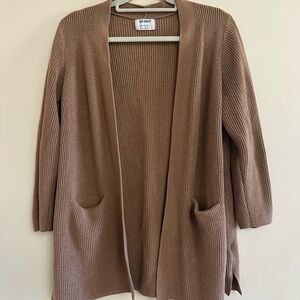 Old Navy Tan Open‎ Front Cardigan